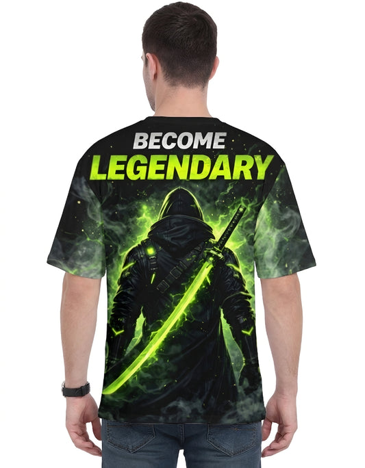 SANIQUE Oversized Unisex AOP T-Shirt- Streetwear Tee Limited Edition