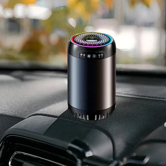LED Car Air Freshener | Battery Powered Aromatherapy Diffuser with Light
