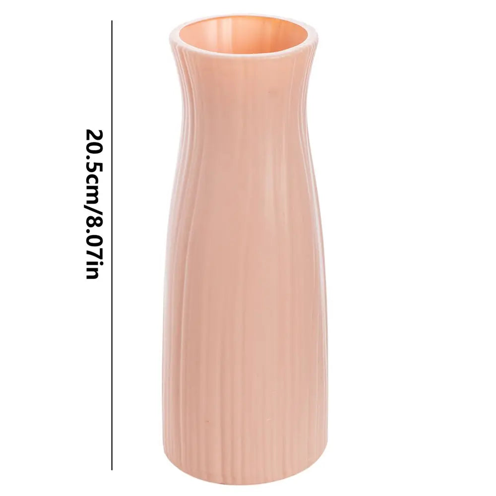 Plastic Imitation Ceramic Flower Vase – Modern Home & Garden Table Decor | Wedding, Party & Bonsai Pot DIY Gift