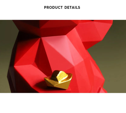 Resin Lucky Cat Statue | Nordic Animal Figurine Home Decor
