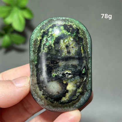 Natural Green Agate Crystal Specimen | Meditation Gem Home Decor
