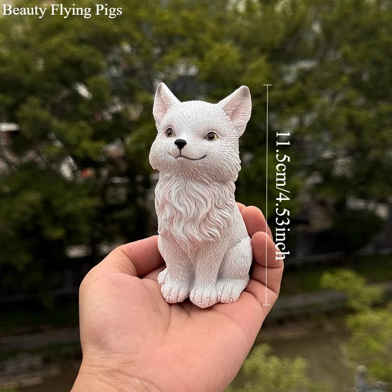 Resin Nine Tailed Fox Sculpture | Animal Figurine Home Decor