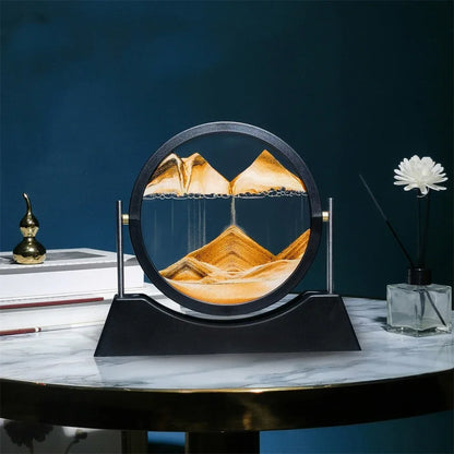 Rotatable Sand Art Picture | 3D Moving Sandscape Hourglass Home Decor