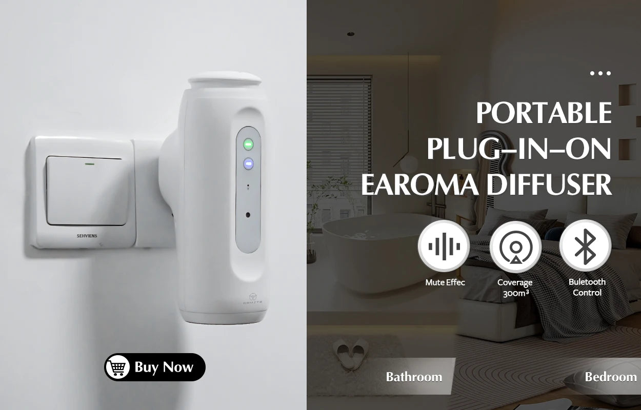 Namste 300m³ Room Fragrance Battery Aroma Diffuser Perfume Electric Aromatic Oasis Electric Smell Home Bluetooth Air Freshener