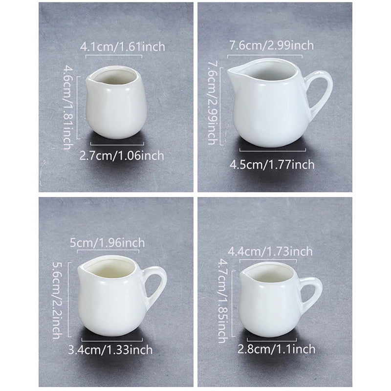 Ceramic Sugar Creamer Pitcher | Milk Pot & Coffee Tableware