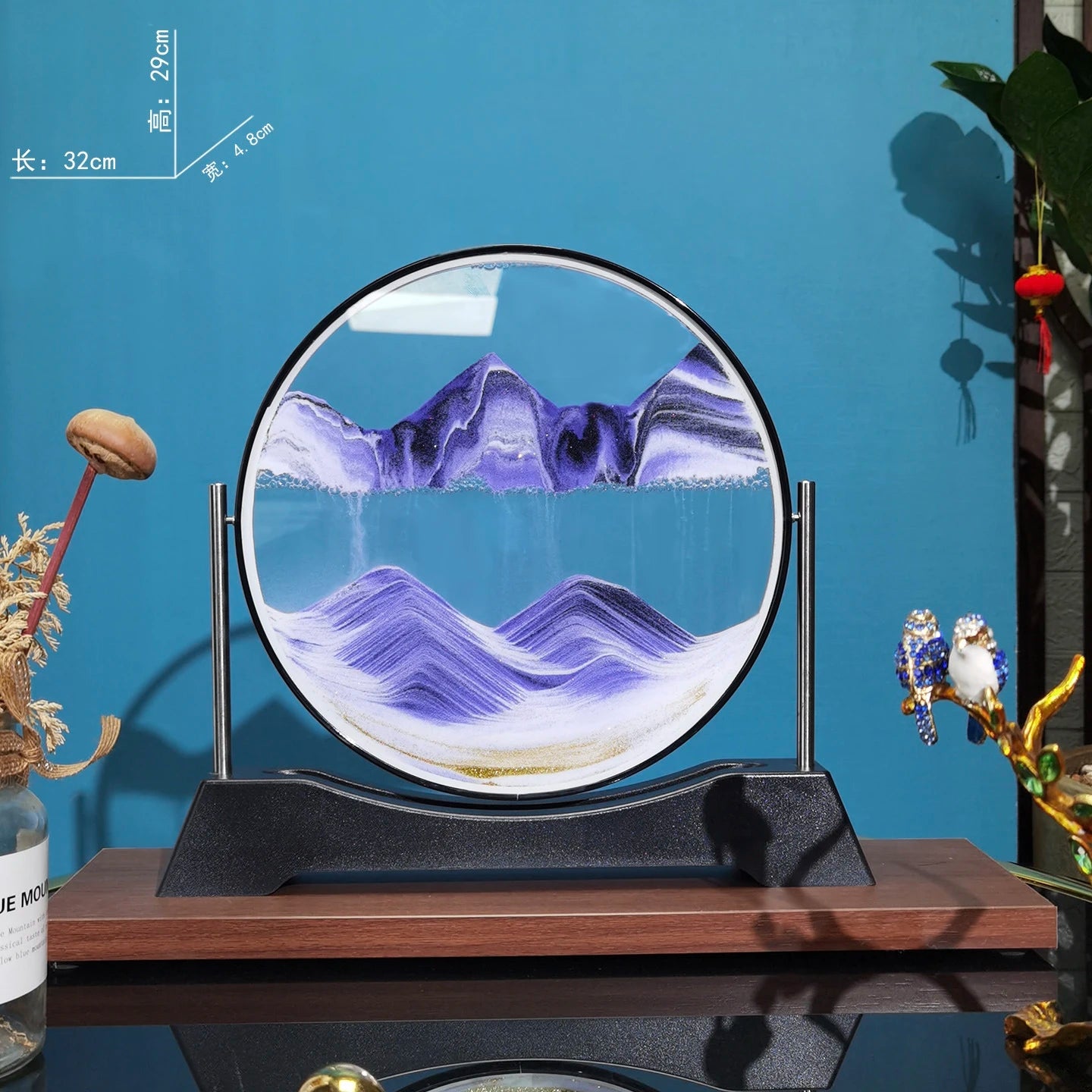 Rotatable Sand Art Picture | 3D Moving Sandscape Hourglass Home Decor