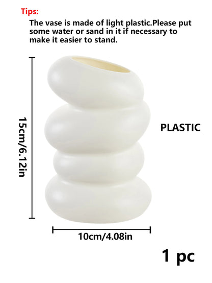 Plastic Imitation Ceramic Flower Vase – Bonsai Pot for Home Room Garden Yard | Wedding Festival Table & DIY Gift Decor