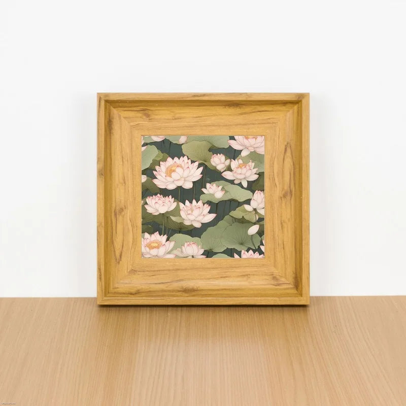 Square Picture Frame | 5x5 6x6 7x7 8x8 10x10 Inches | 4cm Wide Border | Tabletop & Wall-Mountable Photo Frame