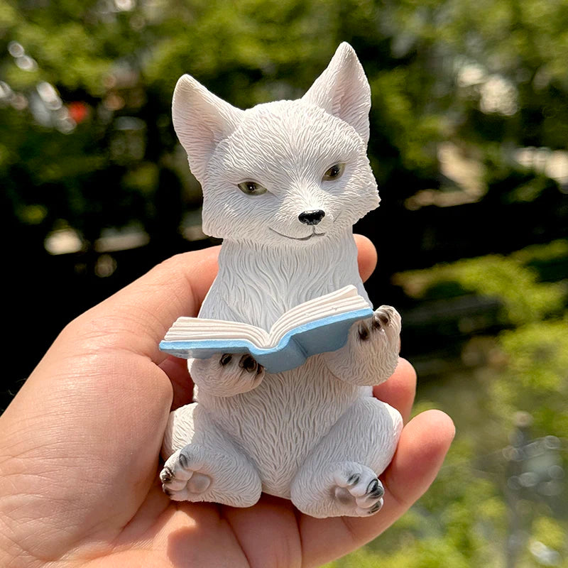 Resin Nine Tailed Fox Sculpture | Animal Figurine Home Decor