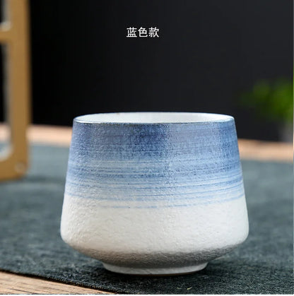 Vintage Ceramic Tea & Coffee Cup | Rustic Coarse Pottery Stove Cup