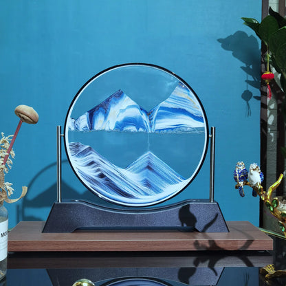 Rotatable Sand Art Picture | 3D Moving Sandscape Hourglass Home Decor
