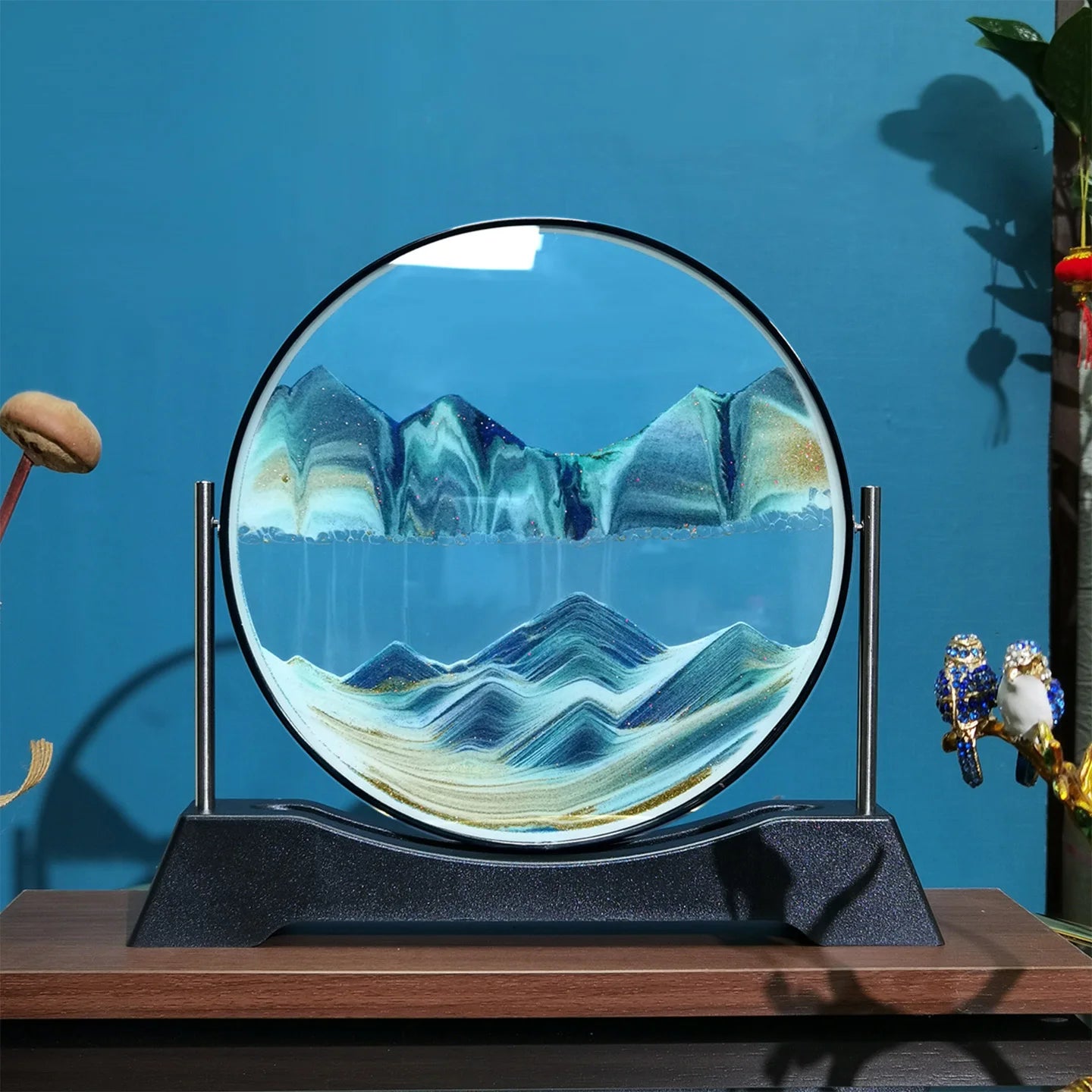 Rotatable Sand Art Picture | 3D Moving Sandscape Hourglass Home Decor