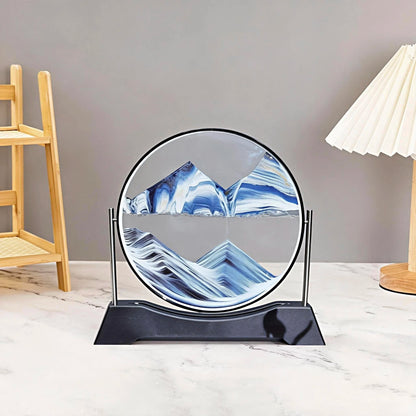 Rotatable Sand Art Picture | 3D Moving Sandscape Hourglass Home Decor