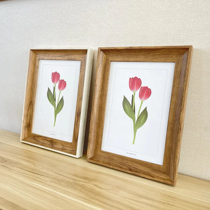 Square Picture Frame | 5x5 6x6 7x7 8x8 10x10 Inches | 4cm Wide Border | Tabletop & Wall-Mountable Photo Frame