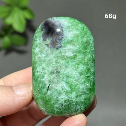 Natural Green Agate Crystal Specimen | Meditation Gem Home Decor