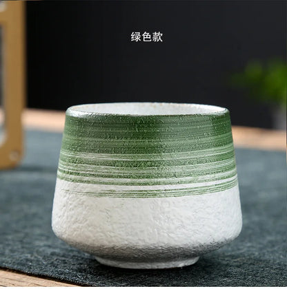 Vintage Ceramic Tea & Coffee Cup | Rustic Coarse Pottery Stove Cup
