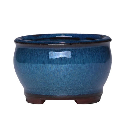 Ceramic Succulent Flower Pot with Drainage Hole – Indoor & Outdoor Planter for Windowsills, Shelves, Gardens & Patios