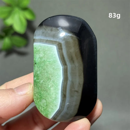 Natural Green Agate Crystal Specimen | Meditation Gem Home Decor