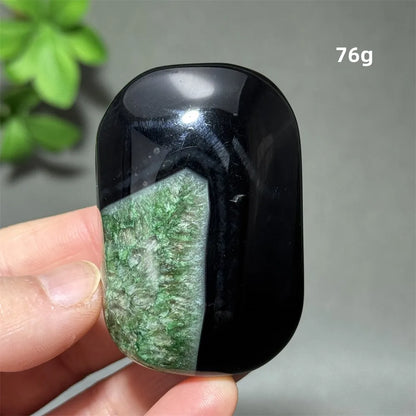 Natural Green Agate Crystal Specimen | Meditation Gem Home Decor