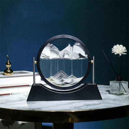 Rotatable Sand Art Picture | 3D Moving Sandscape Hourglass Home Decor