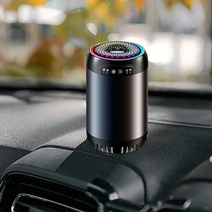 LED Car Air Freshener | Battery Powered Aromatherapy Diffuser with Light