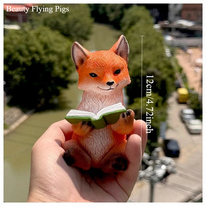Resin Nine Tailed Fox Sculpture | Animal Figurine Home Decor