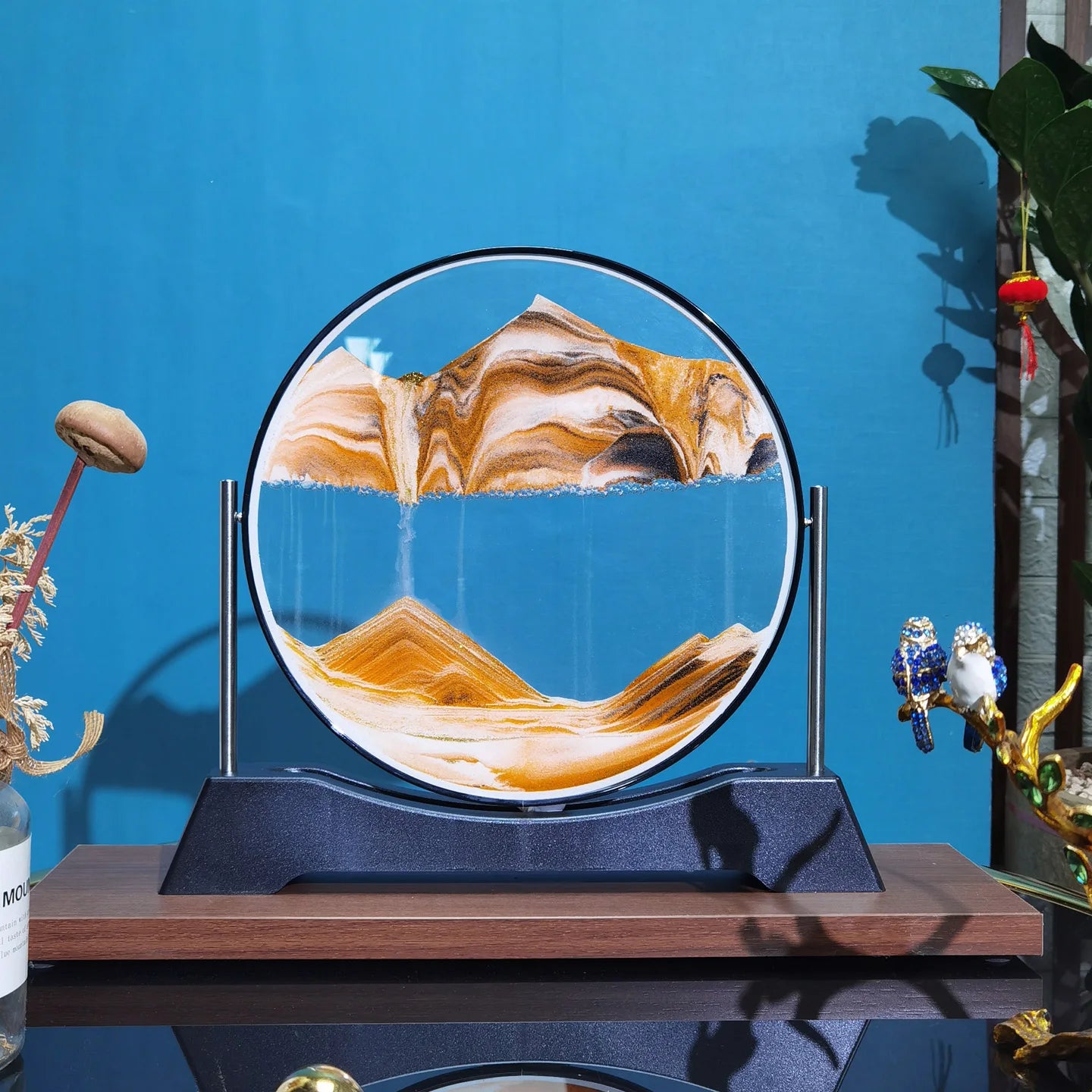 Rotatable Sand Art Picture | 3D Moving Sandscape Hourglass Home Decor