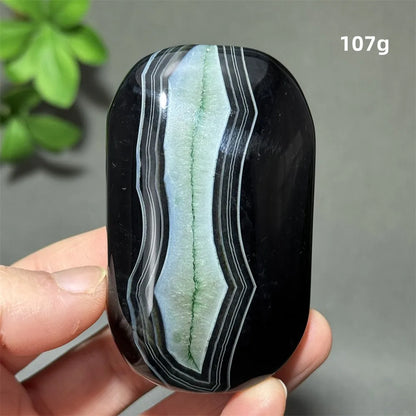 Natural Green Agate Crystal Specimen | Meditation Gem Home Decor