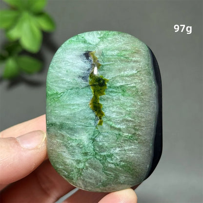 Natural Green Agate Crystal Specimen | Meditation Gem Home Decor