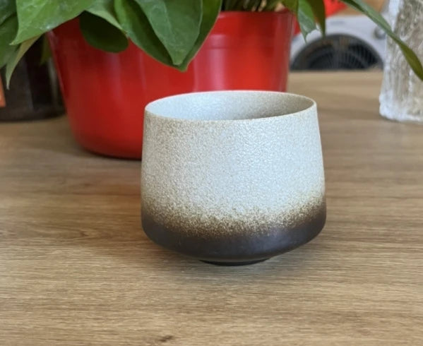 Vintage Ceramic Tea & Coffee Cup | Rustic Coarse Pottery Stove Cup