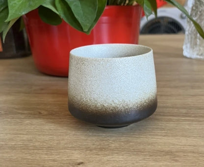 Vintage Ceramic Tea & Coffee Cup | Rustic Coarse Pottery Stove Cup