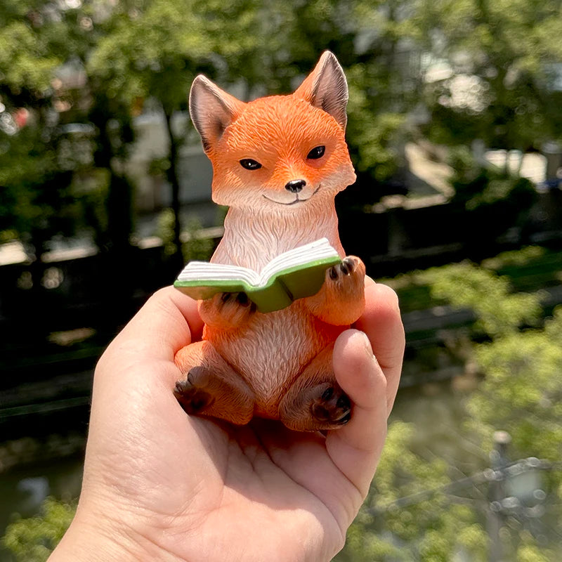 Resin Nine Tailed Fox Sculpture | Animal Figurine Home Decor