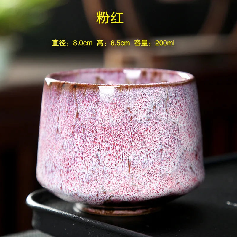 Vintage Ceramic Tea & Coffee Cup | Rustic Coarse Pottery Stove Cup