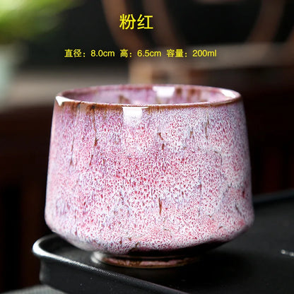 Vintage Ceramic Tea & Coffee Cup | Rustic Coarse Pottery Stove Cup