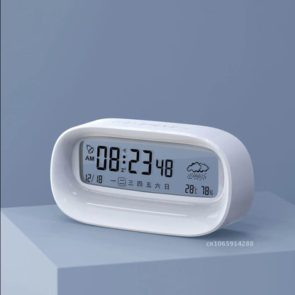 Rechargeable Cartoon Alarm Clock | Digital Calendar with Night Light