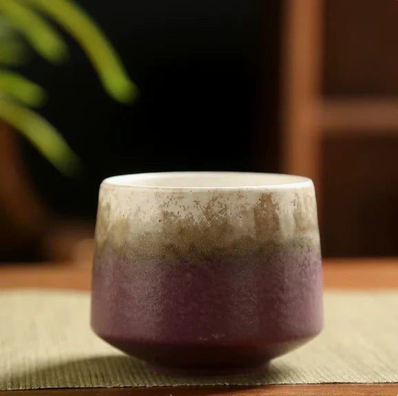 Vintage Ceramic Tea & Coffee Cup | Rustic Coarse Pottery Stove Cup