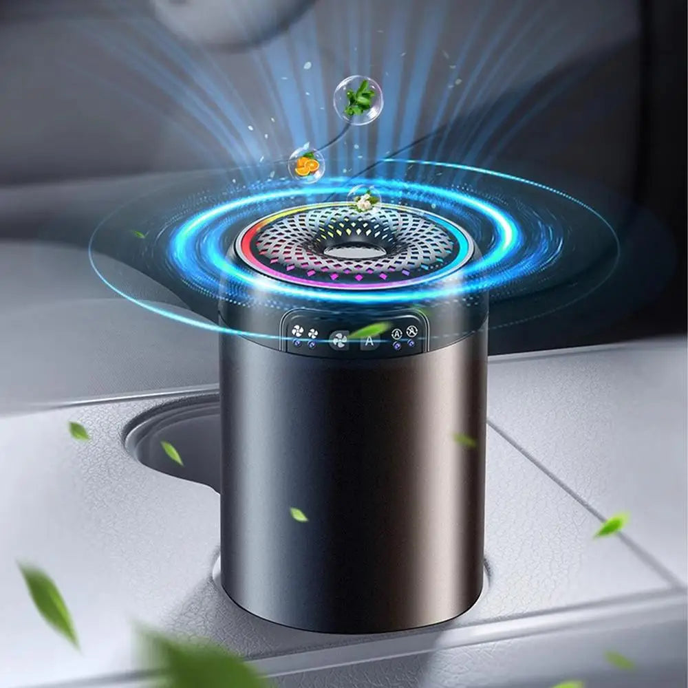 LED Car Air Freshener | Battery Powered Aromatherapy Diffuser with Light