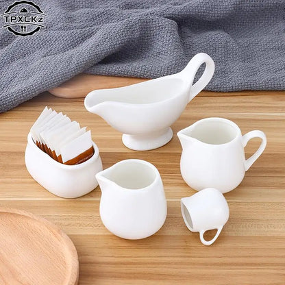 Ceramic Sugar Creamer Pitcher | Milk Pot & Coffee Tableware
