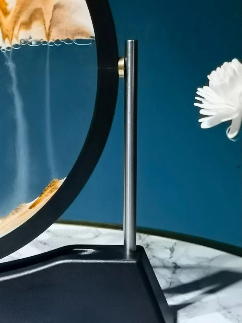 Rotatable Sand Art Picture | 3D Moving Sandscape Hourglass Home Decor