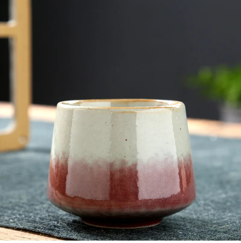 Vintage Ceramic Tea & Coffee Cup | Rustic Coarse Pottery Stove Cup