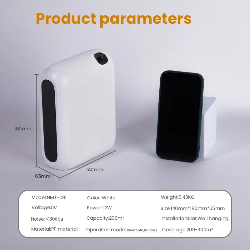 Namste 300m³ Room Fragrance Battery Aroma Diffuser Perfume Electric Aromatic Oasis Electric Smell Home Bluetooth Air Freshener