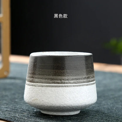 Vintage Ceramic Tea & Coffee Cup | Rustic Coarse Pottery Stove Cup