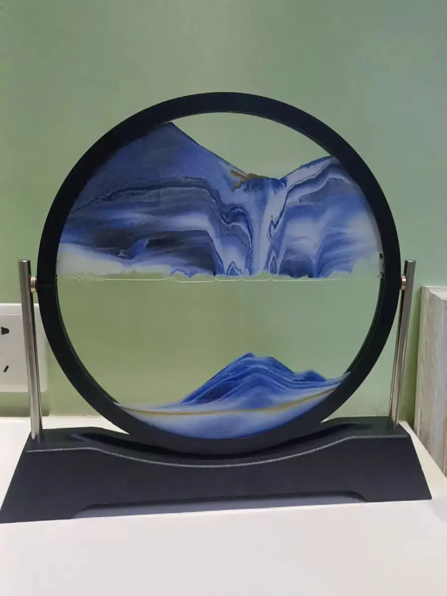 Rotatable Sand Art Picture | 3D Moving Sandscape Hourglass Home Decor