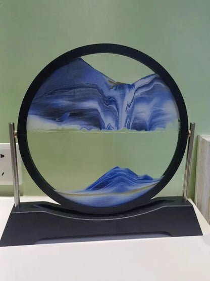 Rotatable Sand Art Picture | 3D Moving Sandscape Hourglass Home Decor