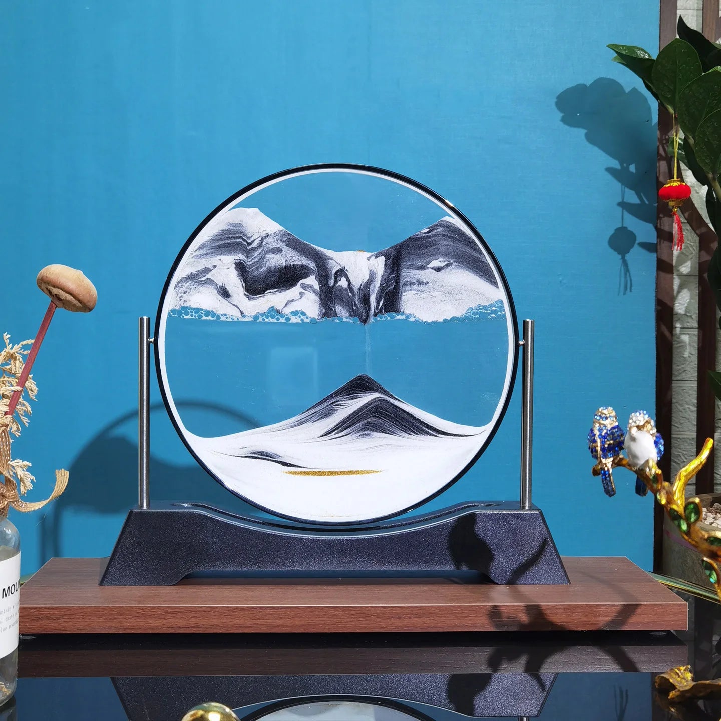 Rotatable Sand Art Picture | 3D Moving Sandscape Hourglass Home Decor