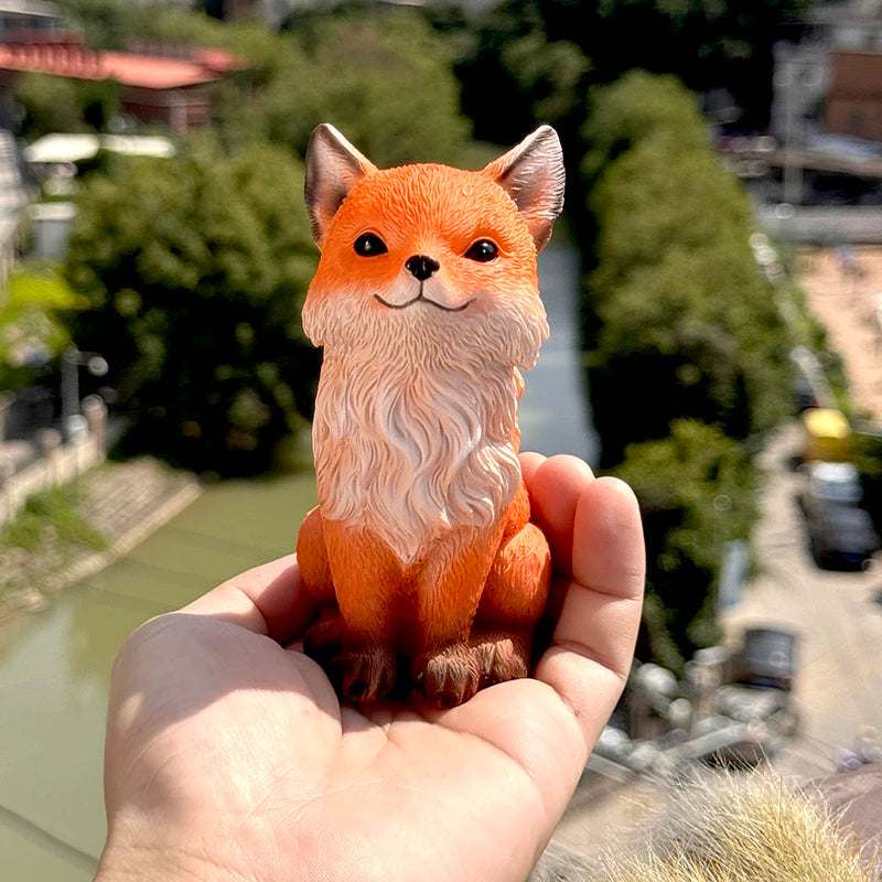 Resin Nine Tailed Fox Sculpture | Animal Figurine Home Decor