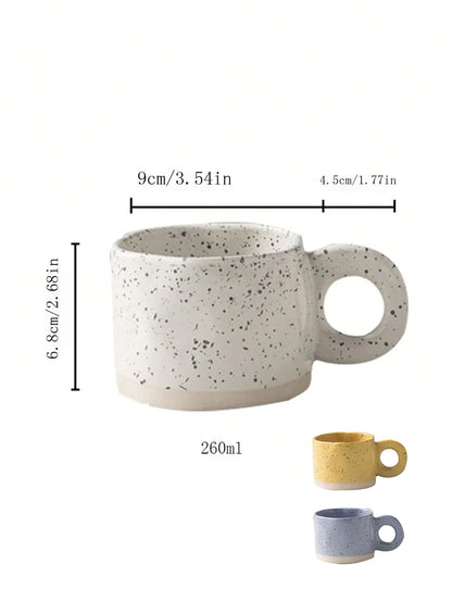 Ceramic Coffee Mug 260ml | Latte, Tea & Cappuccino Cup for Home & Cafe