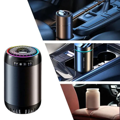 LED Car Air Freshener | Battery Powered Aromatherapy Diffuser with Light