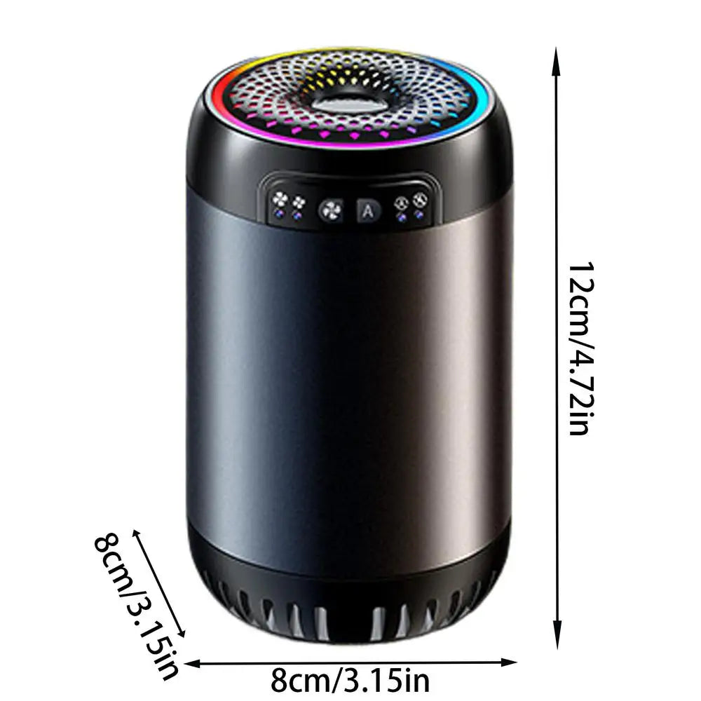 LED Car Air Freshener | Battery Powered Aromatherapy Diffuser with Light