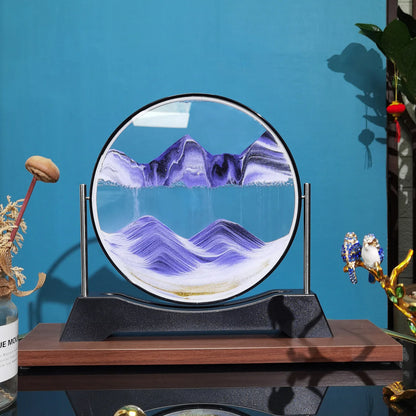 Rotatable Sand Art Picture | 3D Moving Sandscape Hourglass Home Decor